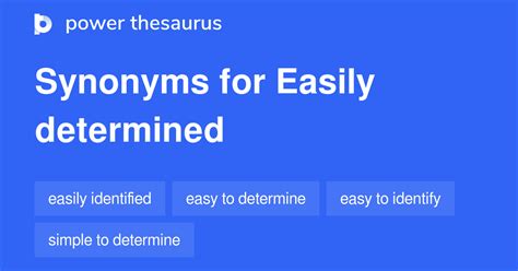 determined thesaurus